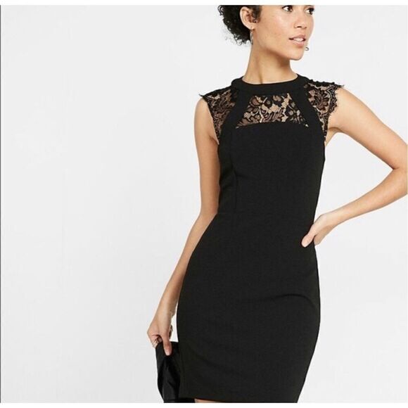 Express Sleeveless Lace Sheath Dress Size 0 - Picture 9 of 9